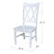 International Concepts Double XX Chairs, Set of 2, White C08-220P - alternate 6